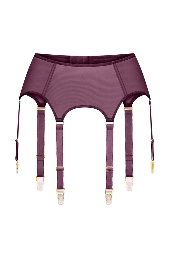 Пояс Retro violet — сливовий пояс для панчіх | SHUR SHUR