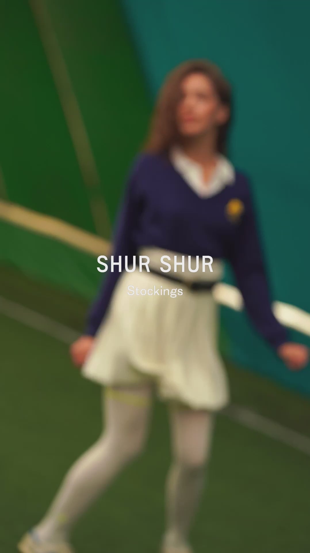 Панчохи Rib White Acid